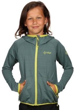 KILPI MEMPHIS Chlapčenská ľahká športová mikina, khaki, veľkosť