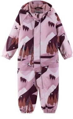 REIMA PUHURI Detská zimná kombinéza s membránou, ružová, veľkosť