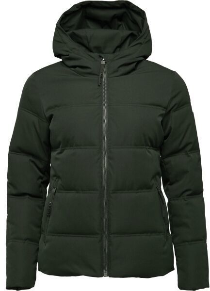 LOAP NATALA Dámsky kabát, tmavo zelená, veľkosť