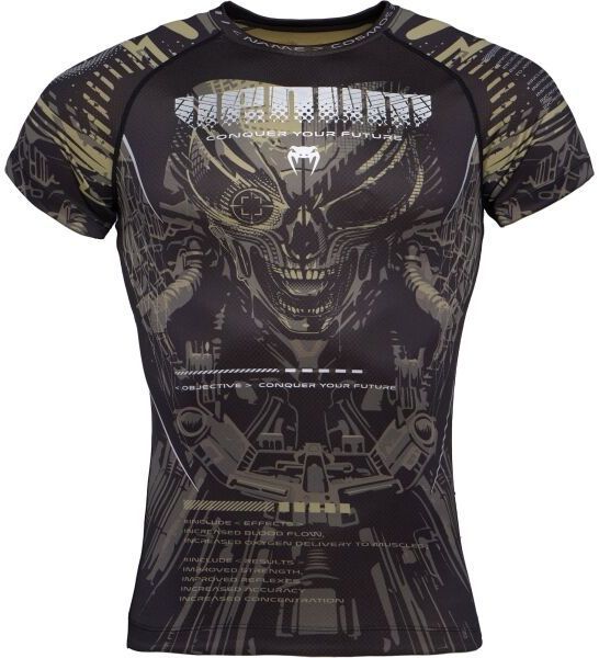 Venum SPACE INVADER SHORT SLEEVE Športové tričko, čierna, veľkosť