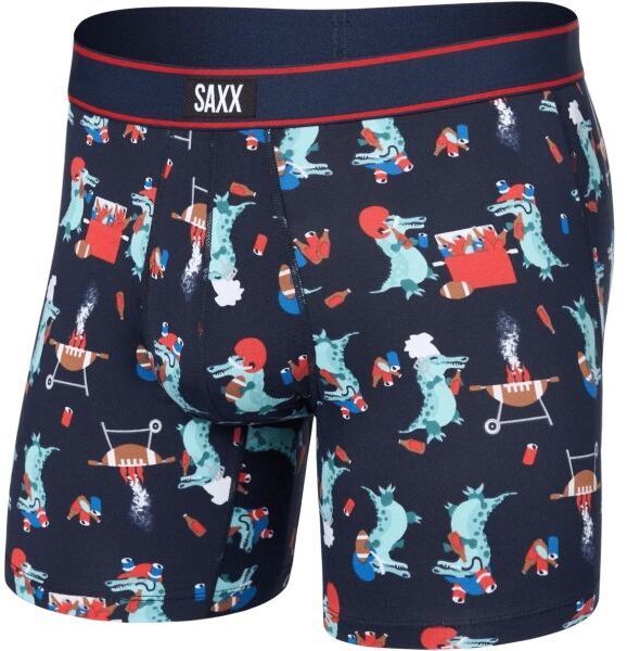 SAXX DAYTRIPPER COMFORT STRETCH BOXER BRF FLY Pánske boxerky, tmavo modrá, veľkosť