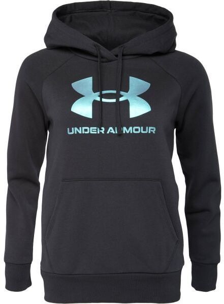 Under Armour RIVAL FLEECE SHIMMER Dámska mikina, čierna, veľkosť S