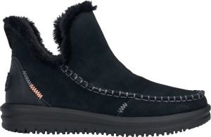 HEY DUDE CAMDEN SUEDE Dámska voľnočasová obuv, čierna, veľkosť