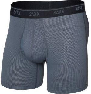 SAXX QUEST QUICK-DRY MESH BOXER BRIEF FLY Funkčné boxerky, sivá, veľkosť