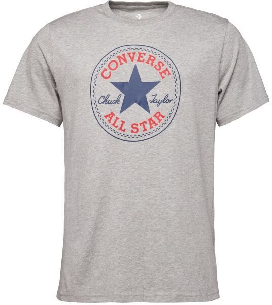 Converse STANDARD FIT  CHUCK PATCH CORE Unisex tričko, sivá, veľkosť