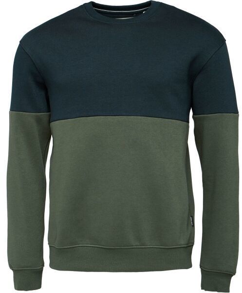 BLEND BHJUTAR Pánska mikina, khaki, veľkosť