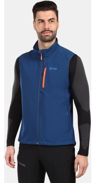 KILPI NOIL Pánska softshellová vesta, tmavo modrá, veľkosť