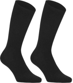SCHOLL BAMBOO REGULAR 2P Dlhé bambusové ponožky, čierna, veľkosť