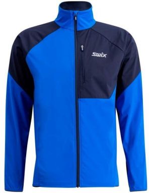 Swix FOCUS JACKET M Pánska športová bunda, modrá, veľkosť