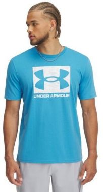 Under Armour ABC CAMO BOXED LOGO SS Pánske tričko, svetlomodrá, veľkosť M