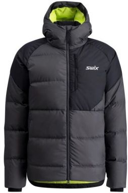 Swix FOCUS DOWN Pánska páperová bunda, tmavo sivá, veľkosť