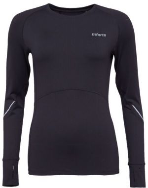 Fitforce TURDELA Dámske bežecké tričko, čierna, veľkosť