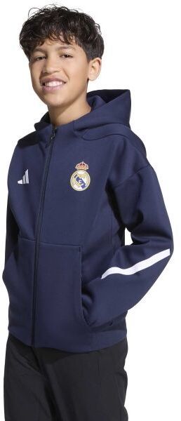 adidas REAL MADRID ANTHEM JACKET Y Detská bunda, tmavo modrá, veľkosť