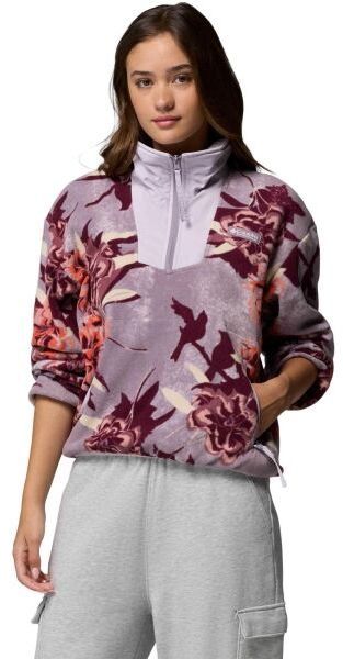 Columbia SEQUOIA GROVE™ PRINTED HALF ZIP Dámska flísová mikina, fialová, veľkosť