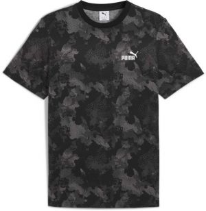 Puma ESSENTIALS+ CAMO AOP TEE Pánske tričko, čierna, veľkosť