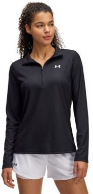 Under Armour TECH RIB 1/2 ZIP Dámske tričko, čierna, veľkosť