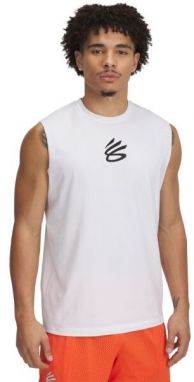 Under Armour CURRY SLVS TEE Pánske tielko, biela, veľkosť L