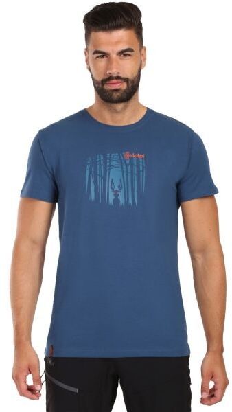 KILPI DISCOVER Pánske bavlnené tričko, tmavo modrá, veľkosť