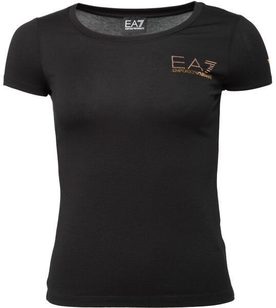 EA7 T-SHIRT Dámske tričko, čierna, veľkosť
