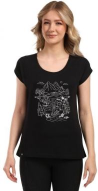 KILPI ROANE Dámske tričko z bavlny, čierna, veľkosť