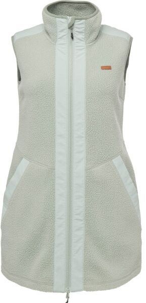 Willard DAJADA Dlhá dámska flísová vesta, svetlo zelená, veľkosť