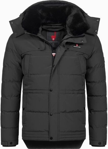 HOHENHORN ADAMELO Pánska zimná bunda, čierna, veľkosť XXXL
