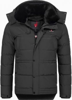 HOHENHORN ADAMELO Pánska zimná bunda, čierna, veľkosť XXXL