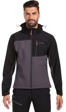 KILPI ONTAVIO Pánska softshellová bunda, tmavo sivá, veľkosť