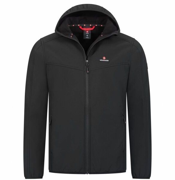 HOHENHORN ALPBERG Pánska softshellová bunda, čierna, veľkosť XXXL