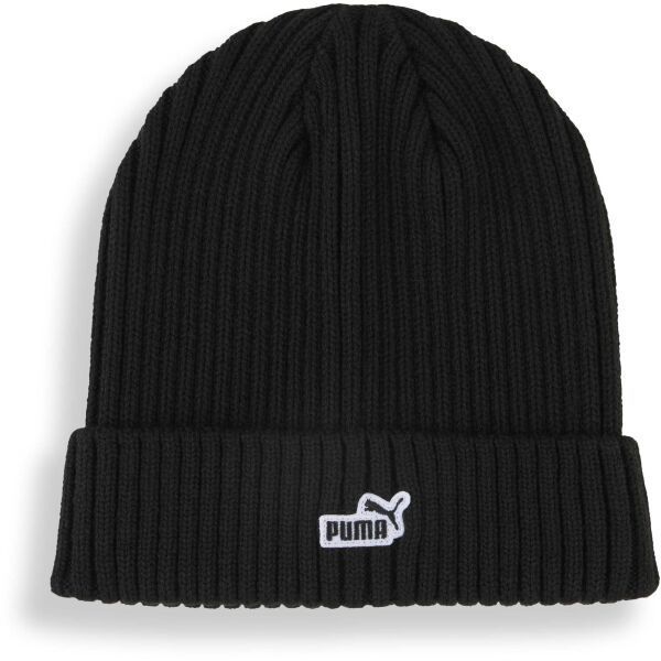 Puma ESSENTIALS PATCH MID CROWN BEANIE Zimná čiapka, čierna, veľkosť