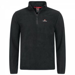 HOHENHORN SKYJA Pánska flísová mikina, čierna, veľkosť 5XL