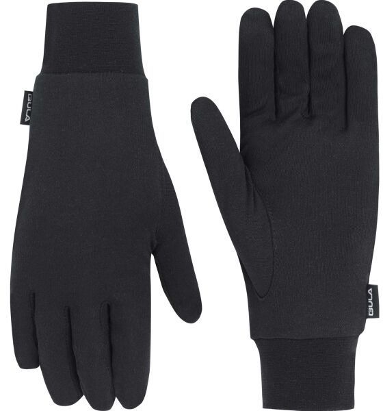 Bula WOOL GLOVE LINER Pánske Merino rukavice, čierna, veľkosť
