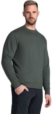 KILPI OIRAN-M Pánska mikina, tmavo zelená, veľkosť