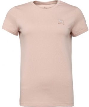 Puma ESS ELEVATED EMBROIDERED TEE Pánske tričko, lososová, veľkosť