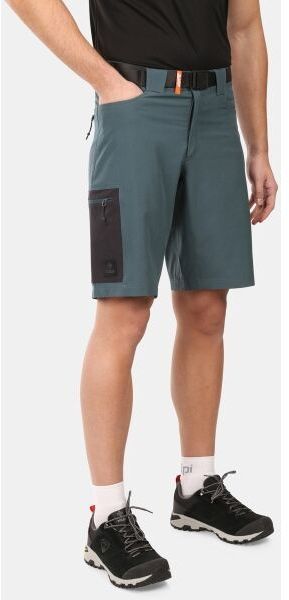 KILPI NAVIA Pánske outdoorové krátke nohavice, tmavo zelená, veľkosť
