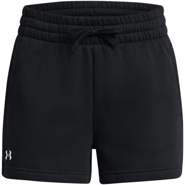 Under Armour RIVAL FLEECE Dámske kraťasy, čierna, veľkosť