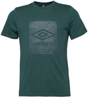 Umbro GEO GRAPHIC TEE Pánske tričko, tmavo zelená, veľkosť