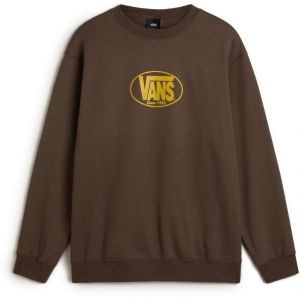 Vans M CLASSIC OVAL CREW Pánska mikina, hnedá, veľkosť XXL