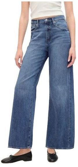 GAP V-HR WIDE LEG MED FRISCO Dámske džínsy, modrá, veľkosť