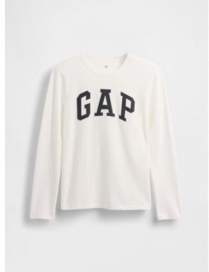 GAP V-FRCH LS LOGO TEE Detské tričko, biela, veľkosť