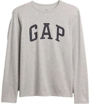 GAP V-FRCH LS LOGO TEE Detské tričko, sivá, veľkosť
