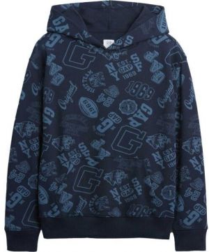 GAP V-FRCH FT FALL LOGO PO - AOP PRINT Chlapčenská mikina, čierna, veľkosť