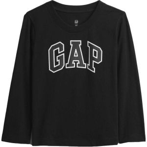GAP V-FRCH LS LOGO TEE Detské tričko, čierna, veľkosť 4Y