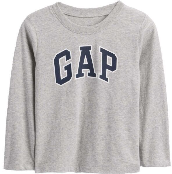 GAP V-FRCH LS LOGO TEE Detské tričko, sivá, veľkosť