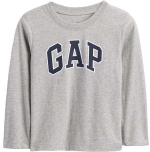 GAP V-FRCH LS LOGO TEE Detské tričko, sivá, veľkosť