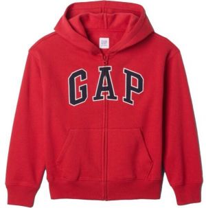 GAP V-BAS HERITAGE FZ Chlapčenská mikina, červená, veľkosť