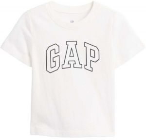 GAP V-FRCH SS LOGO COLOR IN T Detské tričko, biela, veľkosť