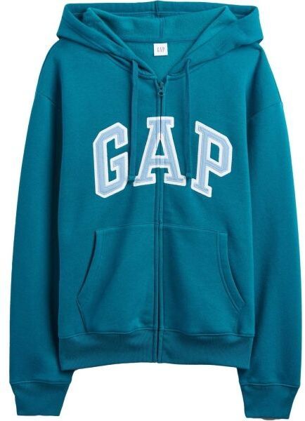 GAP V-GAP HERITAGE FZ HD Dámska mikina, tyrkysová, veľkosť