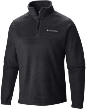 Columbia STEENS MOUNTAIN HALF ZIP Pánska mikina, čierna, veľkosť