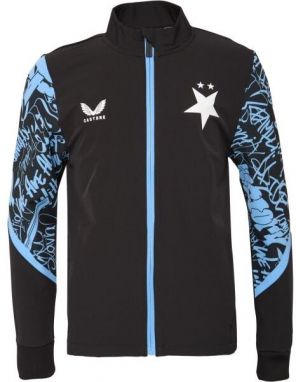 CASTORE SLAVIA PRAGUE PRE MATCH JACKET JR Detská predzápasová bunda, čierna, veľkosť